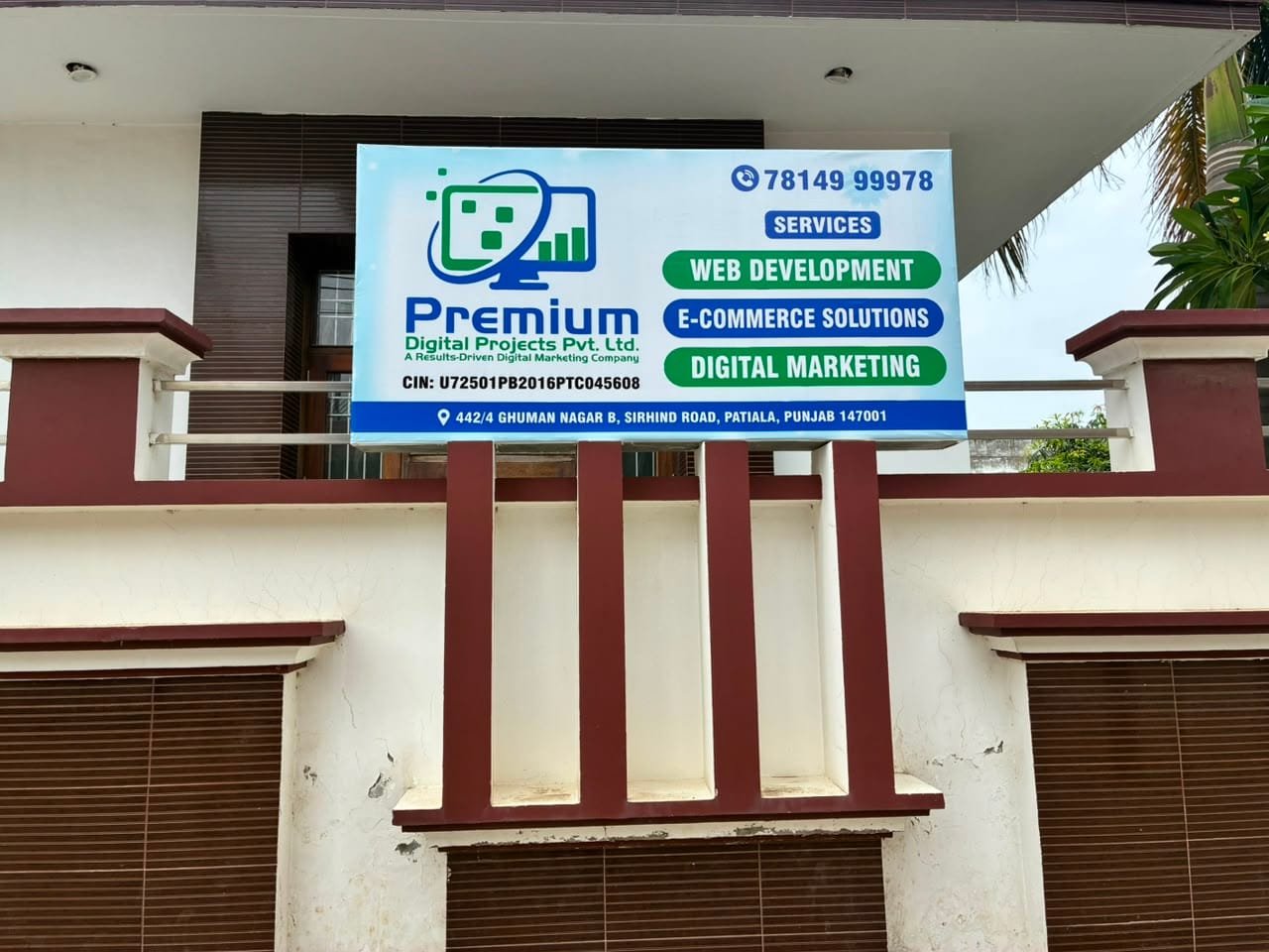 Company SignBoard - Premium Digital Projects Private Limited